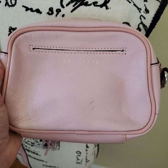 Sanctuary Pink Pebbled Leather Crossbody Bag - Picture 3 of 7